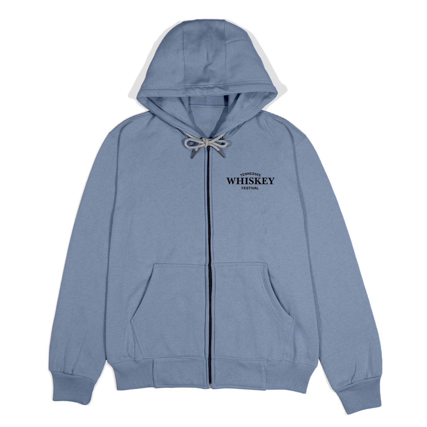 Tennessee Whiskey Zip Hoodie / Blue